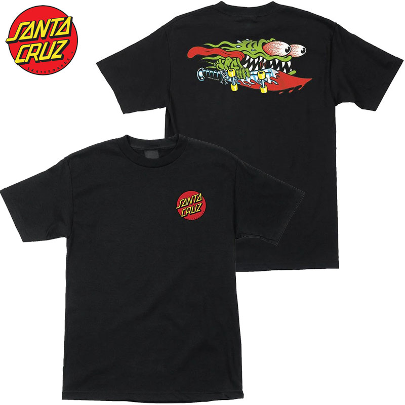 サンタクルーズ SANTA CRUZ MEEK SLASHER S/S-T-SHIRT(ブラック 黒 BLACK)サンタクルーズTシャツ SANTA CRUZ Tシャツ サンタクルーズティーシャツ SANTA CRUZティーシャツ