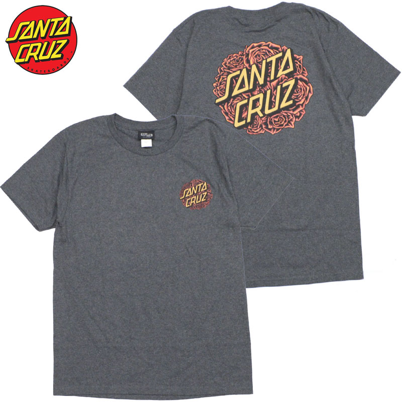 T^N[Y SANTA CRUZ BOUQUET DOT TEE(O[ CHARCOAL HEATHER)T^N[YTVc SANTA CRUZ TVc T^N[Y SANTA CRUZ