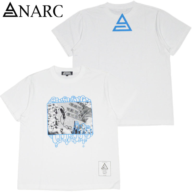 Ai[N ANARC DELUSION TEE(zCg  WHITE/SAX)Ai[NTVc ANARCTVc Ai[N ANARC S LOGO.