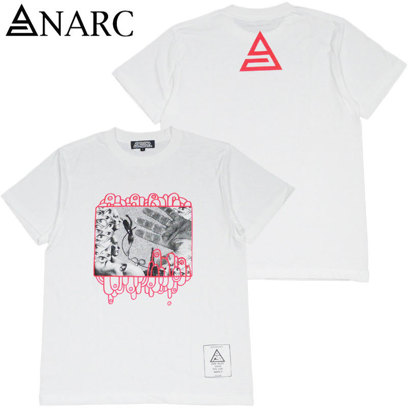 Ai[N ANARC DELUSION TEE(zCg  WHITE/PINK)Ai[NTVc ANARCTVc Ai[N ANARC S LOGO