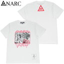 アナーク ANARC DELUSION TEE(ホワイト 白 WHITE/PINK)アナークTシャツ ANARCTシャツ アナーク半袖 ANARC半袖 ロゴ LOGO