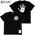 アナーク ANARC hand TEE(ブラック 黒 BLACK/WHITE)アナークTシャツ ANARCTシャツ アナーク半袖 ANARC半袖