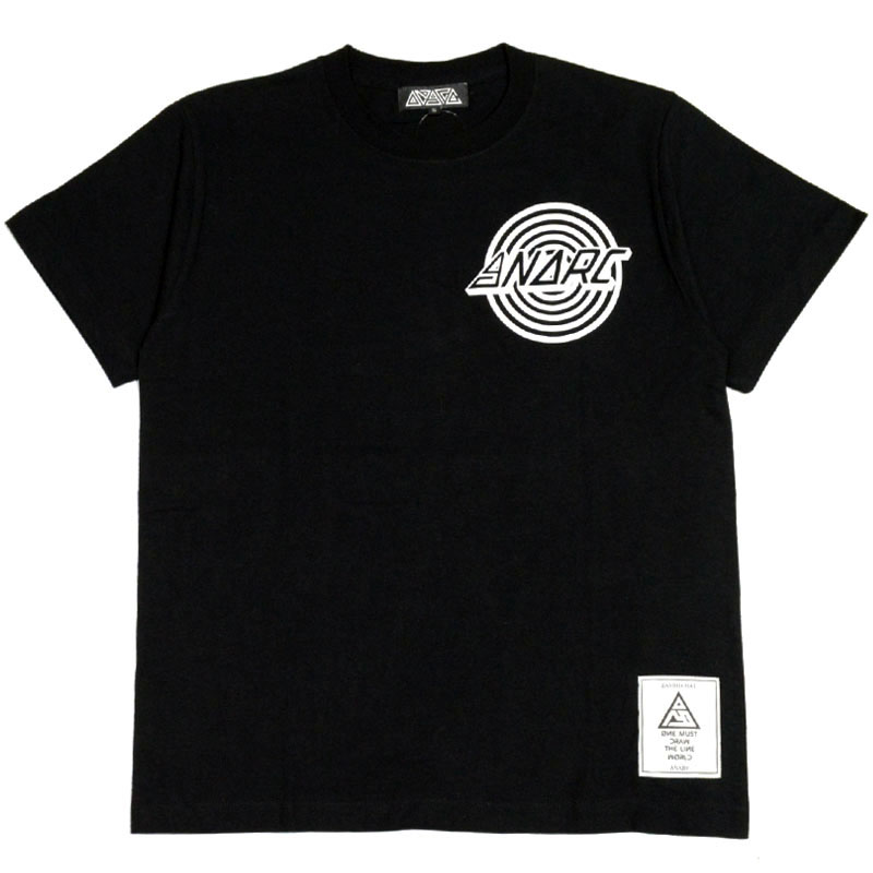 アナーク ANARC hand TEE ( ブラック 黒 BLACK/WHITE ) アナークTシャツ ANARCTシャツ アナーク半袖 ANARC半袖