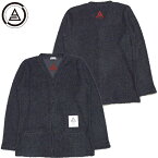 送料無料 アナーク ANARC CARDIGAN(グレー GRAY)アナークカーディガン ANARCカーディガン ロゴ LOGO