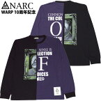 アナーク ANARC WARP別注 SEPARATE LONG SLEEVE(ブラック 黒 BLACK/PURPLE)アナークロンT ANARCロンT アナークロングTシャツ ANARCロングTシャツ アナーク長袖 ANARC長袖