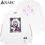 アナーク ANARC ACT LONG-T(ホワイト 白 WHITE)アナークロンT ANARCロンT アナークロングTシャツ ANARCロングTシャツ アナーク長袖 ANARC長袖 ロゴ LOGO