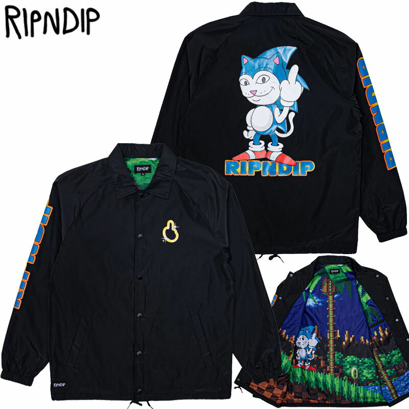 リップンディップ コーチジャケット メンズ 送料無料 リップンディップ RIPNDIP NERMHOG COACH JACKET(ブラック 黒 BLACK)リップンディップコーチジャケット RIPNDIPコーチジャケット リッピンディップコーチジャケット リップンディップアウター RIPNDIPアウター リッピンディップアウター RIP N DIPアウター