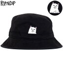 【ラスト1点】リップンディップ RIPNDIP LORD NERMAL BUCKET HAT(ブラック 黒 BLACK)リップンディップバケットハット RIPNDIPバケットハット リッピンディップバケットハット RIP N DIPバケットハット リップンディップ帽子 RIPNDIP帽子