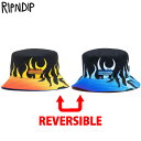 リップンディップ RIPNDIP WELCOME TO HECK REVERSIBLE BUCKET HAT(ブラック 黒 BLACK)リップンディップバケットハット RIPNDIPバケットハット リッピンディップバケットハット RIP N DIPバケットハット リップンディップ帽子 RIPNDIP帽子 リバーシブル