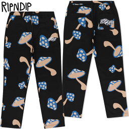 送料無料 リップンディップ RIPNDIP EUPHORIA RIPTOP PANTS(ブラック 黒 BLACK)リップンディップパンツ リッピンディップパンツ リップンディップボトム ズボン 総柄 刺繍