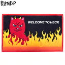 【ラスト1点】リップンディップ RIPNDIP WELCOME TO HECK RUG(ブラック 黒 BLACK)リップンディップマット RIPNDIPマット リッピンディップラグマット RIP N DIPラグマット