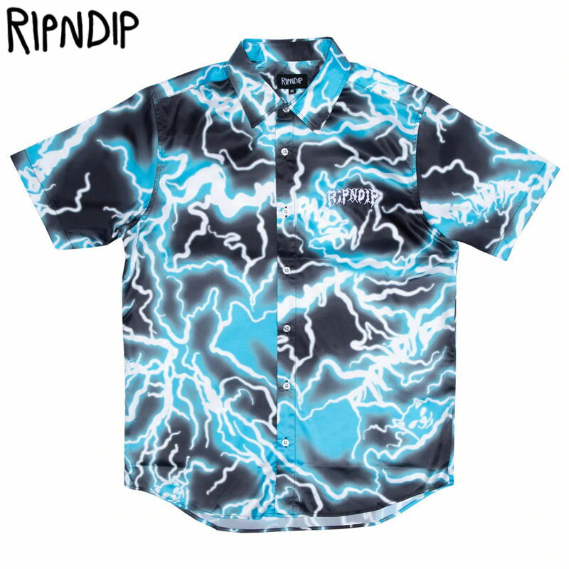 yMTCY Xg1_z bvfBbv RIPNDIP NIKOLA SHORT SLEEVE BUTTON UP(ubN  BLACK/BLUE)bvfBbvVc RIPNDIPVc bsfBbvVc RIP N DIPVc bvfBbvVc RIPNDIPVc