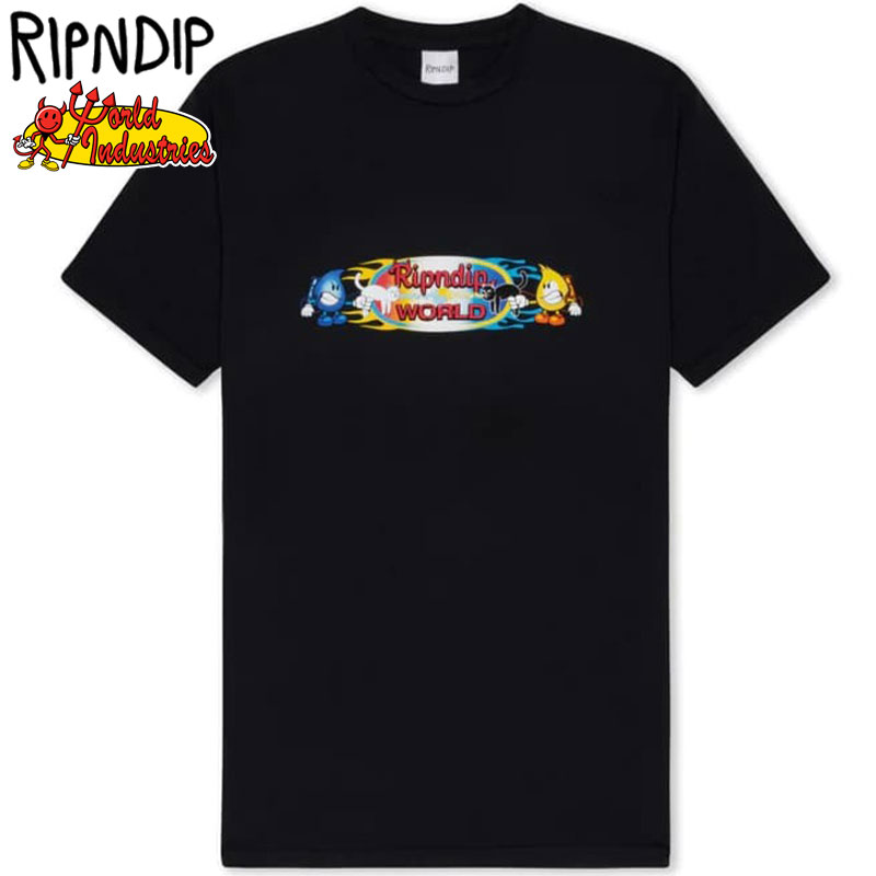 yXLTCY Xg1_zbvfBbv RIPNDIP WATER NERM / FLAME JERM TEE(ubN  VINTAGE BLACK)bvfBbvTVc RIPNDIPTVc bsfBbvTVc RIP N DIPTVc bsfBbv RIPNDIP WORLD INDUSTRIESR{ [hR{