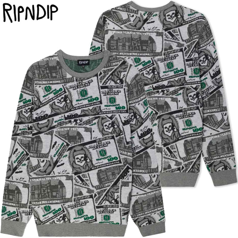  bvfBbv RIPNDIP MONEYBAG KNIT SWEATER(MULTI)RIPNDIPjbg bvfBbvjbg RIPNDIPZ[^[ bvfBbvZ[^[