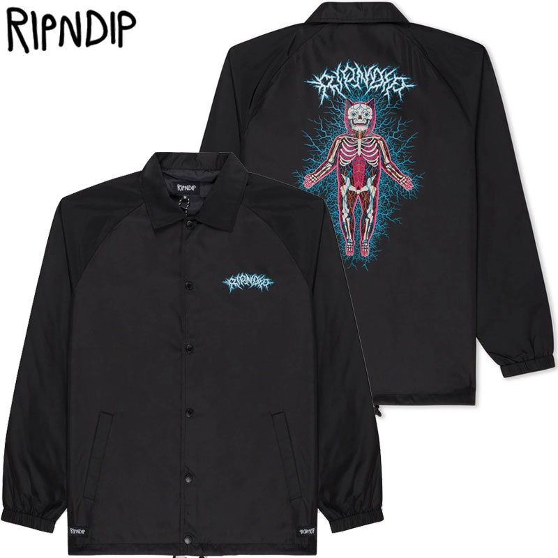 リップンディップ コーチジャケット メンズ 送料無料 リップンディップ RIPNDIP NERVOUS SYSTEM COACHES JACKET(ブラック 黒 BLACK)リップンディップジャケット RIPNDIPジャケット リップンディップコーチジャケット RIPNDIPコーチジャケット アウター