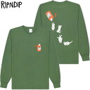 リップンディップ RIPNDIP NERMAL PILLS LONG SLEEVE(グリーン OLIVE)リップンディップロンT RIPNDIPロンT リップンディップロンティー RIPNDIPロンティー