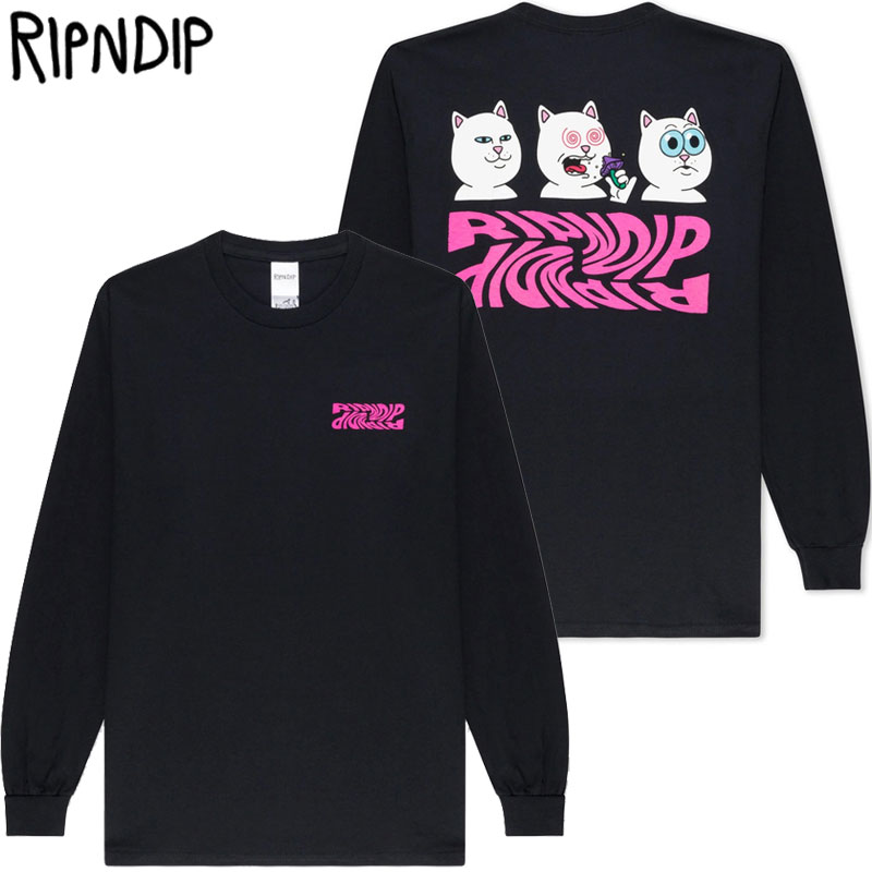 リップンディップ RIPNDIP SHROOM DIET LONG SLEEVE(ブラック 黒 BLACK)リップンディップロンT RIPNDIP..