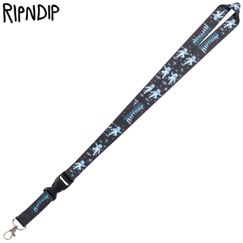 リップンディップ RIPNDIP SUPERSTAR LANYARD(ブラック 黒 BLACK)リップンディップネックストラップ RIPNDIPネックストラップ リッピンディップネックストラップ リップンディップストラップ RIPNDIPストラップ リッピンディップストラップ