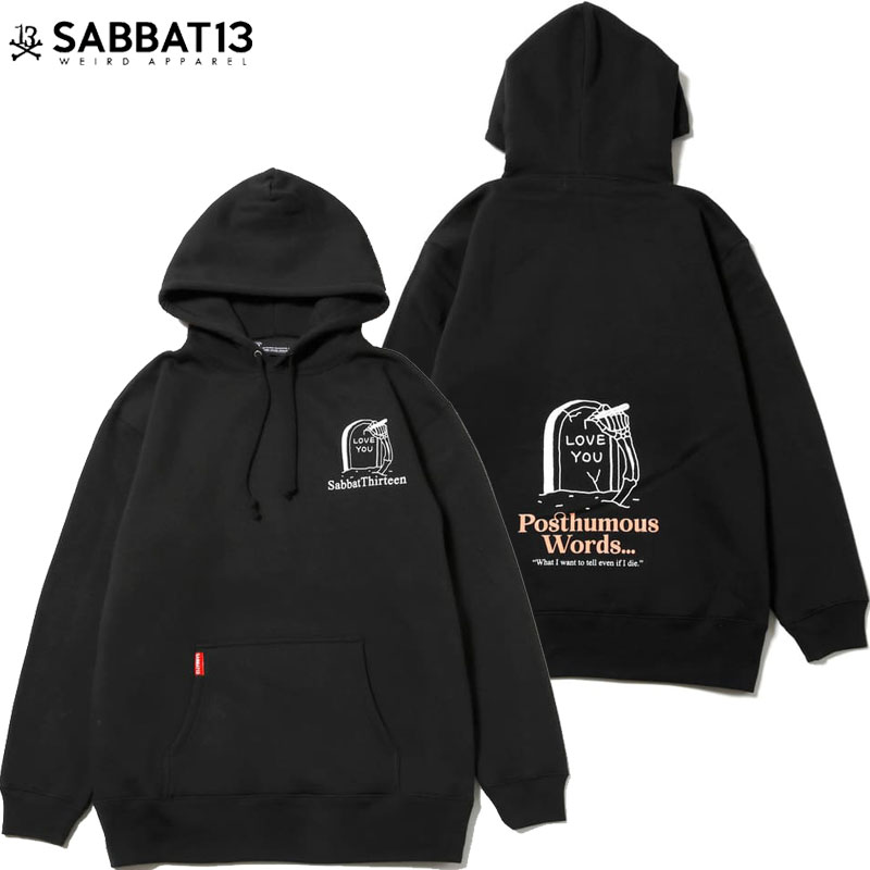  TogT[eB[ SABBAT13 POSTHUMOUS HOODIE(ubN  BLACK)TogT[eB[p[J SABBAT13p[J TogT[eB[vI[o[