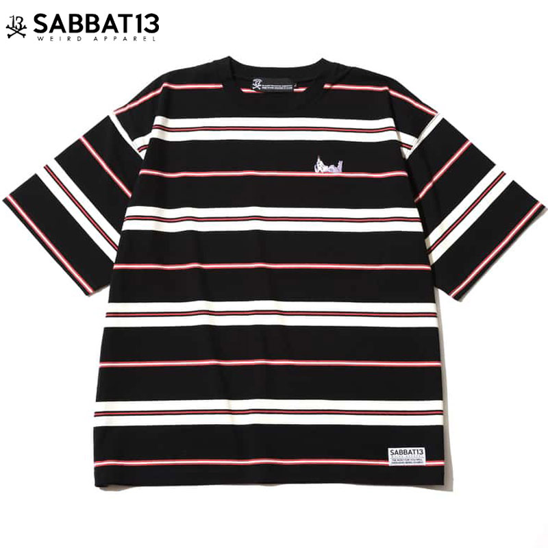 y\tz TogT[eB[ SABBAT13 SPOOKY GIRL BORDER S/S T(ubN  BLACK)SABBAT13TVc TogT[eB[TVc SABBAT13 TogT[eB[ {[_[