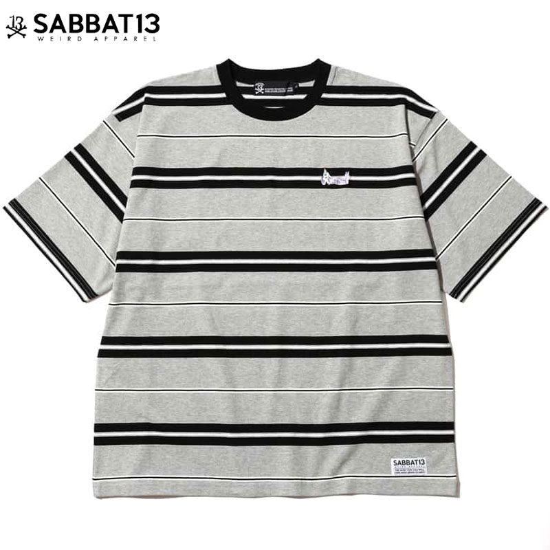 y\tz TogT[eB[ SABBAT13 SPOOKY GIRL BORDER S/S T(O[ GRAY)SABBAT13TVc TogT[eB[TVc SABBAT13 TogT[eB[ {[_[