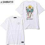 【予約受付】サバトサーティーン SABBAT13 13HANDS MARIA T-SH(ホワイト 白 WHITE)SABBAT13Tシャツ サバトサーティーンTシャツ SABBAT13半袖 サバトサーティーン半袖