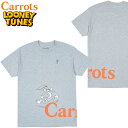 キャロッツ Carrots x BUGS BUNNY RUN TEE(グレー ATHLETIC GREY)キャロッツTシャツ CarrotsTシャツ キャロッツ半袖 Carrots半袖 carrots CARROTS BUGS BUNNYコラボ バックスバニー ルーニートゥーンズ