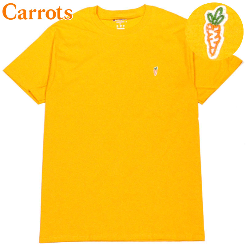 キャロッツ Carrots CHAMPION CARROT CHEST HIT T-SHIRT(GOLD)キャロッツTシャツ CarrotsTシャツ キャロッツ半袖 Carrots半袖 チャンピオン CHAMPION