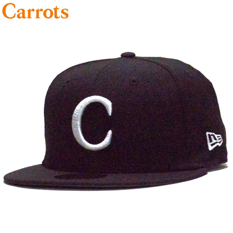 キャロッツ Carrots C LOGO FITTED NEW ERA CAP(ブラック 黒 BLACK)キャロッツCAP CarrotsCAP キャロッツキャップ Carrotsキャップ キャロッツニューエラ Carrotsニューエラ キャロッツ帽子 Carrots帽子 キャロッツNEWERA CarrotsNEWERA