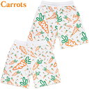 【XLサイズ ラスト1点】キャロッツ Carrots ALL OVER SWEATSHORTS(ホワイト 白 WHITE)キャロッツハーフパンツ Carrotsハーフパンツ キャロッツパンツ Carrotsパンツ キャロッツボトム Carrotsボトム スウェット セットアップ 総柄