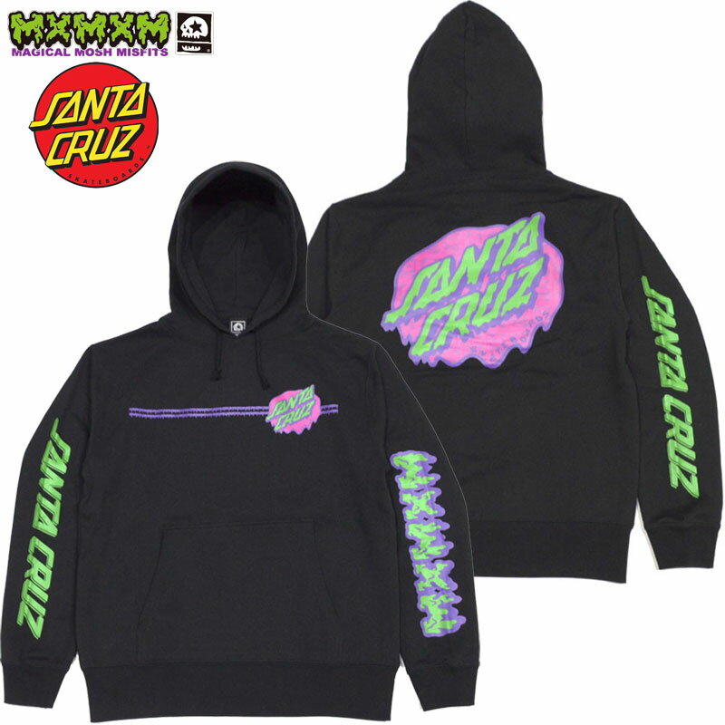 マジカルモッシュミスフィッツ MAGICAL MOSH MISFITS SANTA CRUZ x MxMxM “MAGICAL DRIP DOT” HOODIE(ブラック 黒 BLACK)マジカルパーカ マモミパーカ サンタクルーズコラボ サンタコラボ