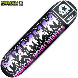 マジカルモッシュミスフィッツ MAGICAL MOSH MISFITS MxMxM TEAM LOGO DECK(パープル 紫 PURPLE)マジカルモッシュミスフィッツスケートスケボー MAGICAL MOSH MISFITSスケボーデッキ マモミデッキ ロゴ スケートボード SK8