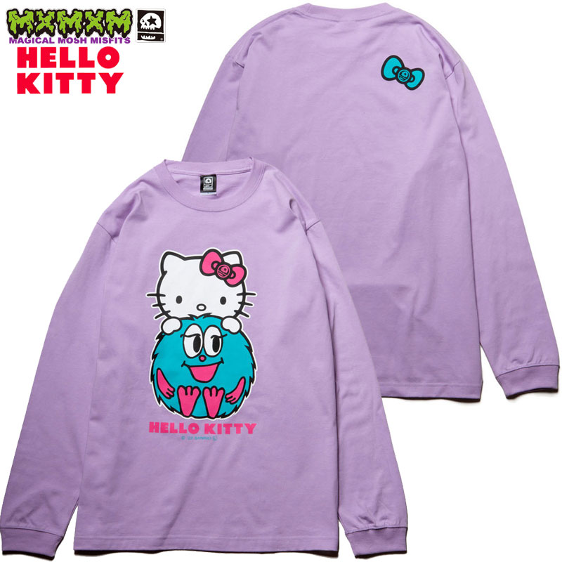 マジカルモッシュミスフィッツ MAGICAL MOSH MISFITS HELLO KITTY x MxMxM “ともだち” LONG TEE(パープル PURPLE)マジカルモッシュミスフィッツロンT MAGICAL MOSH MISFITSロンT マジカルロンT マモミロンT ロンティー ハローキティ キティちゃん コラボ サンリオのサムネイル