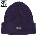 セオリーズ THEORIES LABEL BEANIE(パープル EGGPLANT)セオリーズニット帽 THEORIESニット帽 セオリーズビーニー THEORIESビーニー セオリーズニットキャップ THEORIESニットキャップ セオリーズグッズ THEORIESグッズ