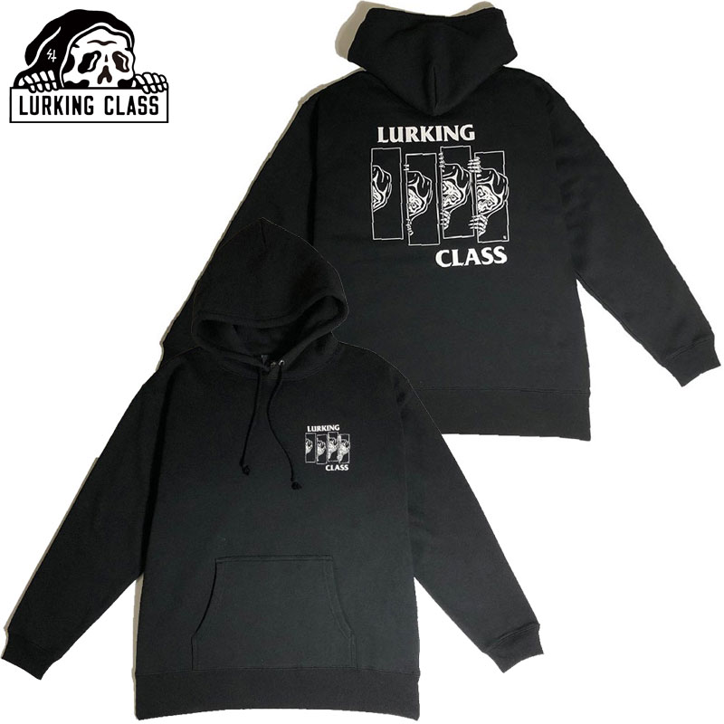 ラーキングクラス LURKING CLASS BARS HOOD ( ブラック 黒 BLACK ) ラーキングクラスパーカ LURKING CLASSパーカ ラーキングクラスプルオーバー LURKING CLASSプルオーバー ロゴ