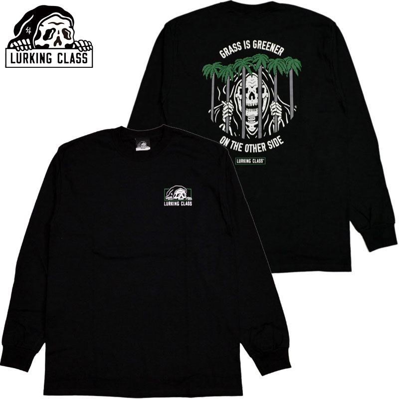 [LONX LURKING CLASS GRASS IS GREENER L/S TEE(ubN  BLACK)[LONXT LURKING CLASST [LONXOX[u LURKING CLASSTEE LONG SLEEVE eB[