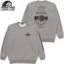 送料無料 ラーキングクラス LURKING CLASS DEMONS CREW(グレー HEATHER GREY)ラーキングクラススウェット LURKING CLASSスウェット ラーキングクラストレーナー LURKING CLASSトレーナー ラーキングクラスクルーネック LURKING CLASSクルーネック