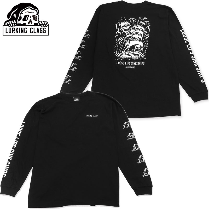 [LONX LURKING CLASS LIPS L/S TEE(ubN  BLACK)[LONXT LURKING CLASST [LONXOX[u LURKING CLASSTEE LONG SLEEVE eB[