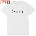 オベイ OBEY OBEY NOVEL 2 TEE(ホワイト 白 WHITE)オベイTシャツ OBEYTシャツ オベイ半袖 OBEY半袖