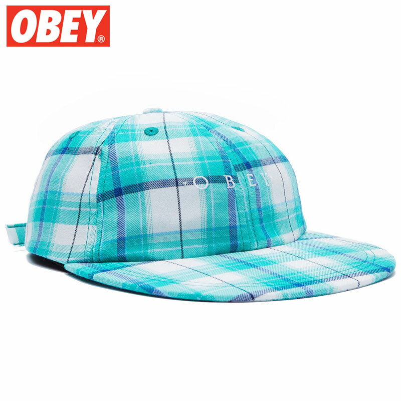 オーベイ オベイ OBEY ARTHUR 6 PANEL STRAPBACK(ブルー 青 BLUE MULTI)オベイキャップ OBEYキャップ オベイ帽子 OBEY帽子 オベイスナップバック OBEYスナップバック