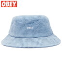オベイ OBEY BOLD CORD BUCKET HAT(ICE BLUE)オベイハット OBEYハット オベイバケットハット OBEYバケットハット オベイ帽子 OBEY帽子