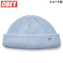 オベイ OBEY MICRO BEANIE(GOOD GREY)オベイビーニー OBEYビーニー オベイニット帽 OBEYニット帽 オベイ帽子 OBEY帽子