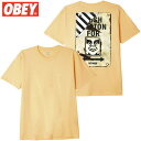 【XXLサイズ ラスト1点】オベイ OBEY CROSSWALK SIGN TEE(CROISSANT)オベイTシャツ OBEYTシャツ オベイ半袖 OBEY半袖