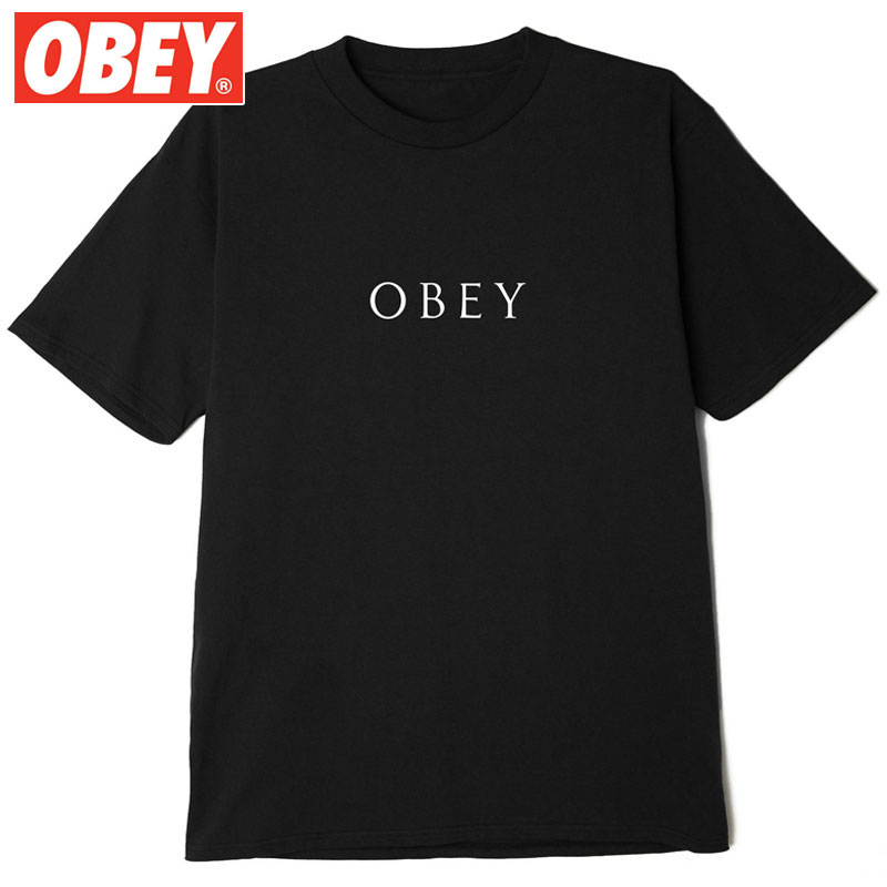 yMTCY Xg1_zIxC OBEY NOVEL OBEY 3 TEE(ubN  BLACK)IxCTVc OBEYTVc IxC OBEY