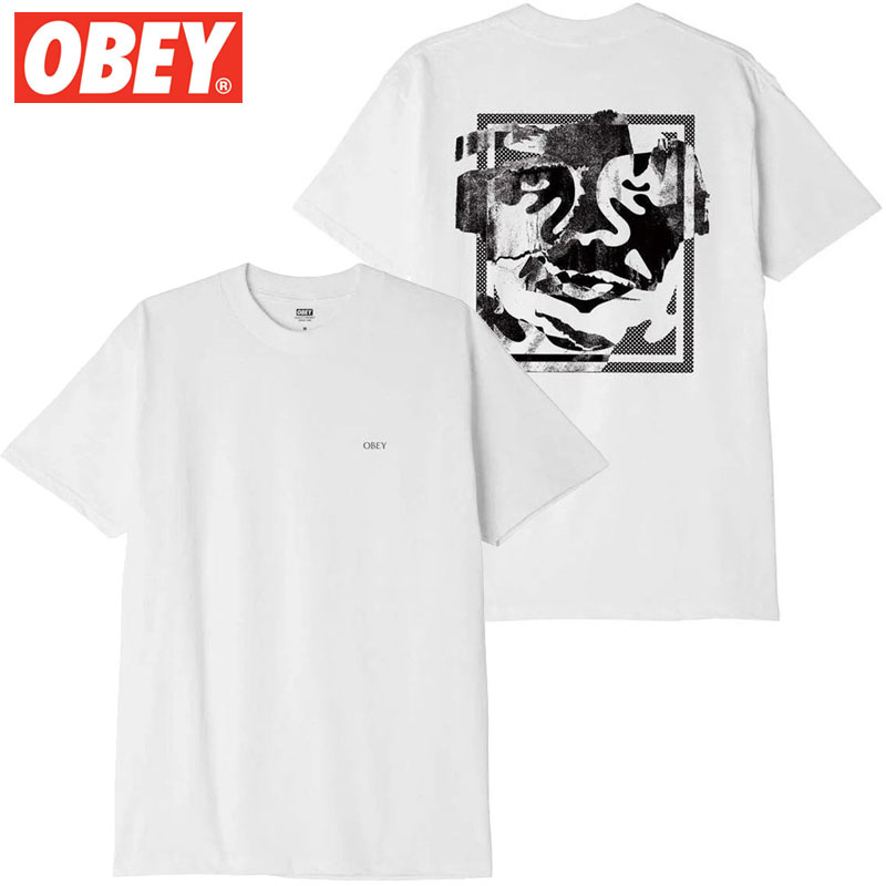 IxC OBEY OBEY TORN ICON FACE TEE(zCg  WHITE)IxCTVc OBEYTVc IxCeB[Vc OBEYeB[Vc