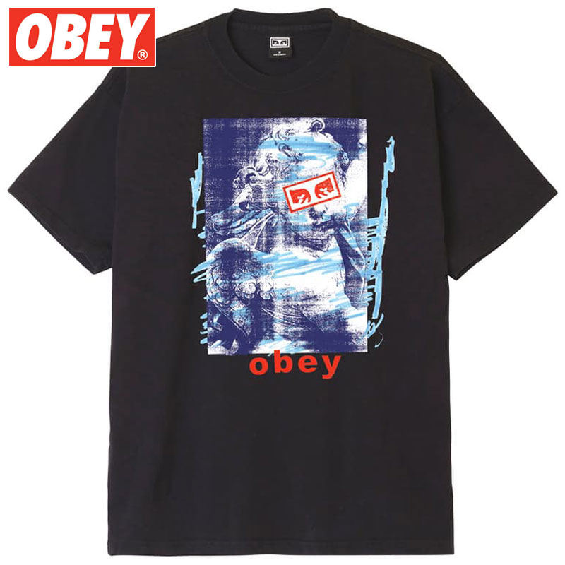 yLTCY Xg1_zIxC OBEY OBEY ANGEL EYES TEE(ubN  OFF BLACK)IxCTVc OBEYTVc IxCeB[Vc OBEYeB[Vc