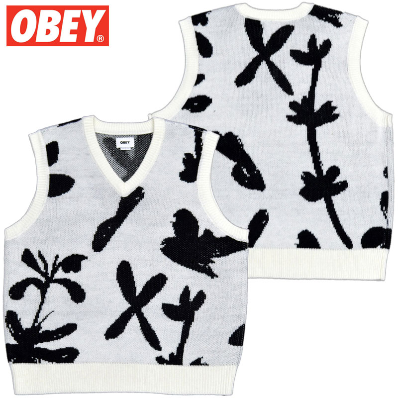  IxC OBEY AMIR SWEATER VEST(zCg  UNBLEACHED MULTI)IxCxXg OBEYxXg IxCjbgxXg OBEYjbgxXg