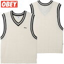  IxC OBEY OBEY ALDEN SWEATER VEST(N[ UNBLEACHED MULTI)IxCxXg OBEYxXg IxCjbgxXg OBEYjbgxXg