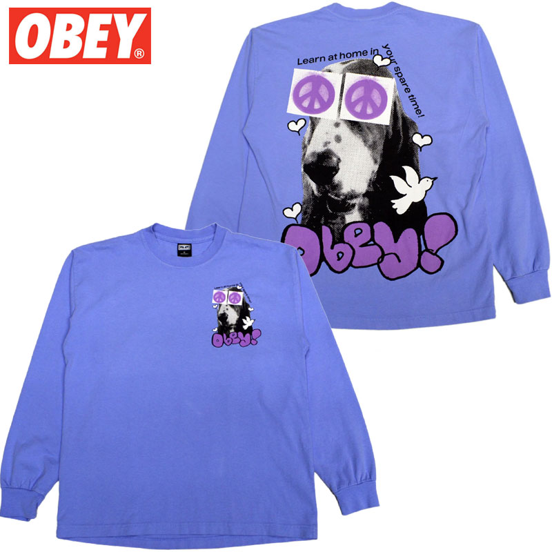 IxC OBEY OBEY PEACE EYES LONGSLEEVE(u[  HYDRANGEA)IxCT OBEYT IxC OBEY