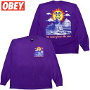 IxC OBEY OBEY WE COME FROM THE SUN LONGSLEEVE(p[v  DEWBERRY)IxCT OBEYT IxC OBEY